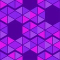 Trendy seamless pattern designs. Figures from multi-colored hexagons. Vector geometric background.